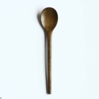 Wooden Korean spoon / Urushi-Beige