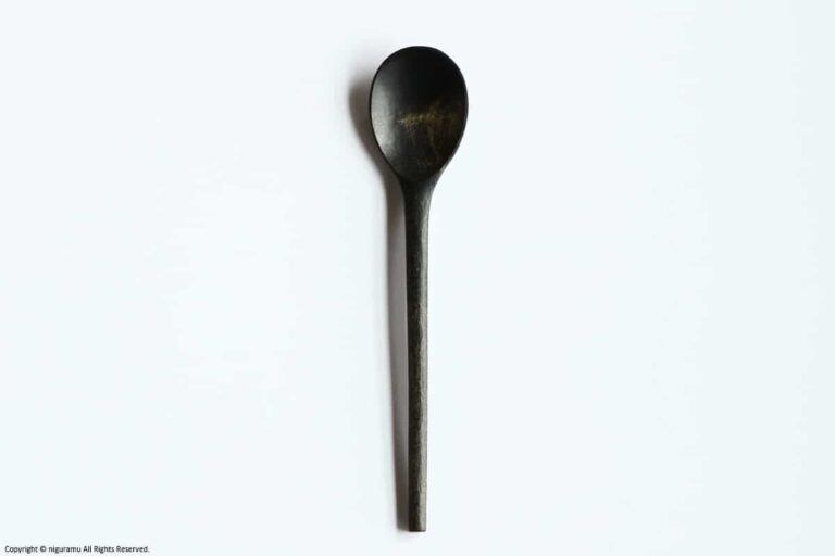 Wooden Korean spoon / Urushi-Black