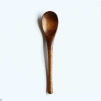 Wooden Japanese spoon / Urushi-Brown