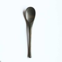 Wooden Japanese spoon / Urushi-Gray