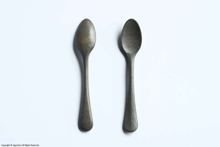 Wooden Dessert spoon / Urushi-Gray