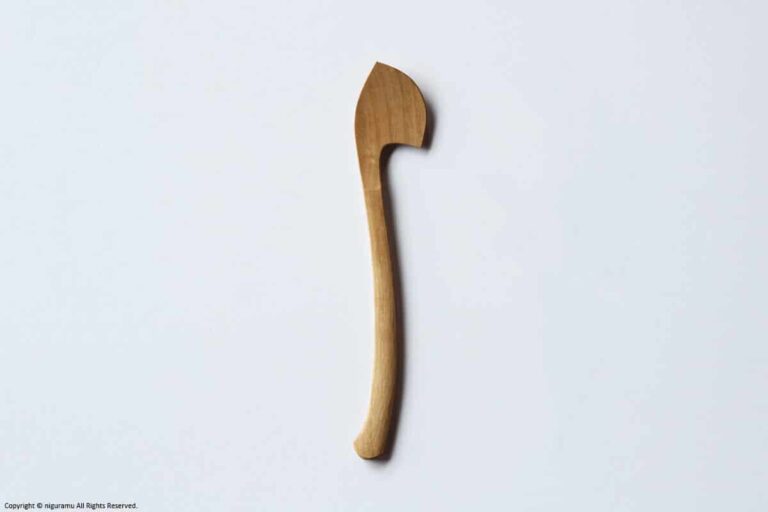 Wooden jam spoon (Left-handed) / Cerasus jamasakura