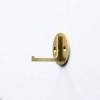 Hook type-L, round base / Brass