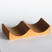 Toilet paper tray WOOD, double / cherry