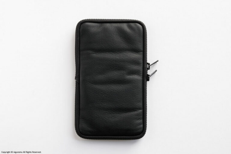 TSUKUSHI pen case, leather / Black