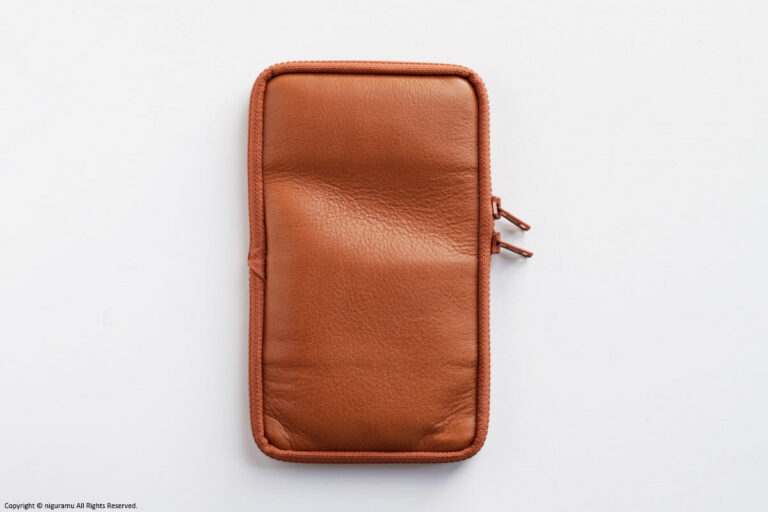 TSUKUSHI pen case, leather / Brown