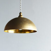 Pendant lamp HEMISPHERE / Gold-ihada (Hammered inside)