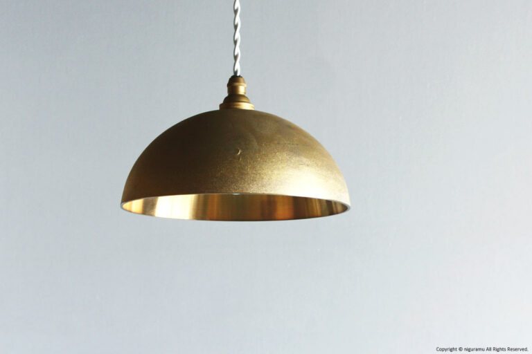 Pendant lamp HEMISPHERE / Gold-ihada (Polished inside)