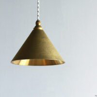 Pendant lamp CONE / Gold-ihada (Polished inside)