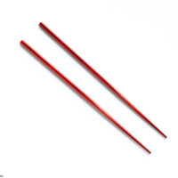 Hexagonal chopsticks 24 cm / Fuki-urushi Red