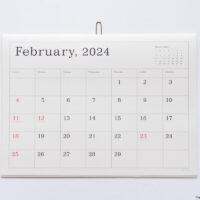 2024 KASAI Kaoru Calendar, ruled line