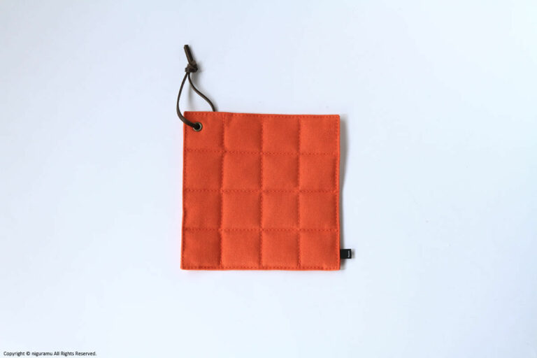 JOBU, POT-MAT square / benibana (orange)