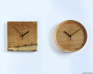 Wormy wood Wall clock