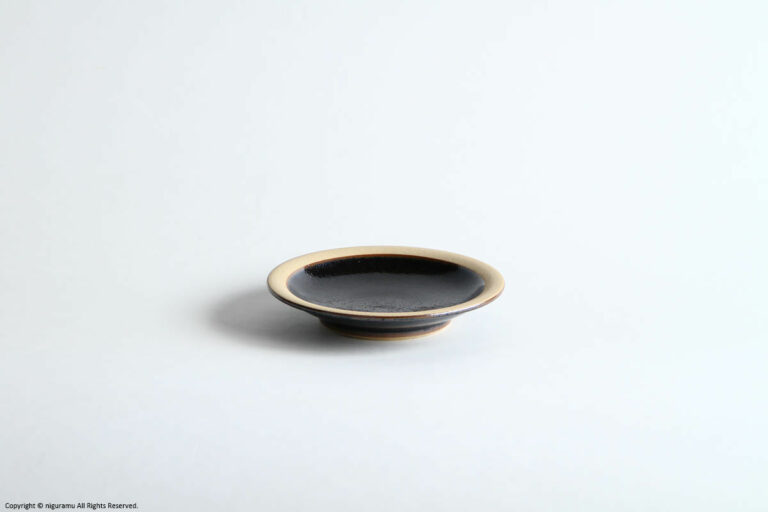 SYUSSAI KILN Round dish, S / black