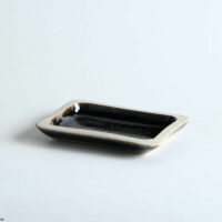 SYUSSAI KILN Square plate / black