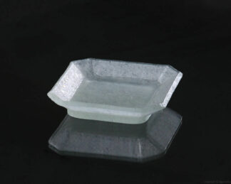 Cornerless Square Small Glass Dish