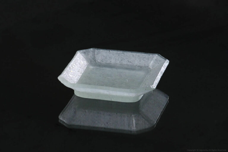 Cornerless Square Small Glass Dish