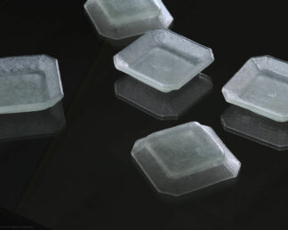 Cornerless Square Small Glass Dish