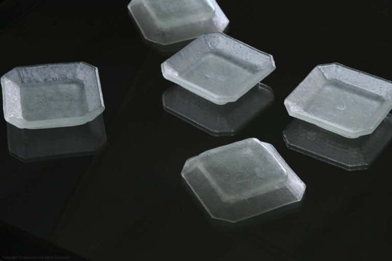 Cornerless Square Small Glass Dish