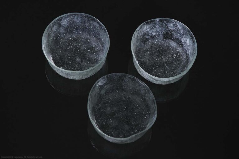 Round Flat Glass Bowl, S