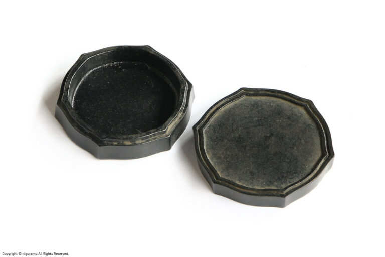 Brass small box, Hexagon / dyed black