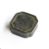 Brass small box, Square / dyed black