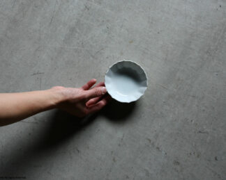 KIKU small bowl 120mm / Crackle glaze