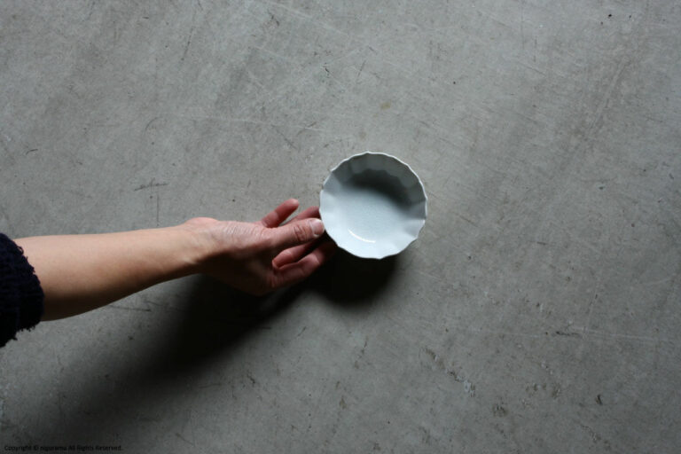 KIKU small bowl 120mm / Crackle glaze