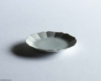 KIKU plate 160mm / Crackle glaze