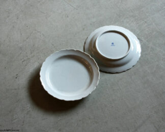 桔梗ミート皿 250mm（8寸） / 貫入白磁