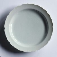 KIKYOU plate 250mm / Crackle glaze