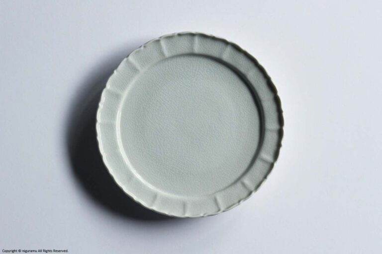 RYOUKA plate 215mm / Crackle glaze