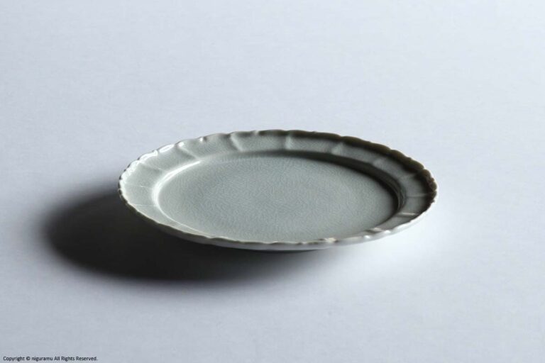 RYOUKA plate 215mm / Crackle glaze