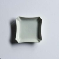 SUMIKIRI Square plate 130mm / Crackle glaze