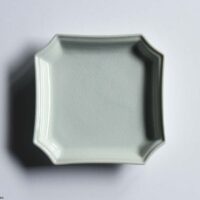 SUMIKIRI Square plate 190mm / Crackle glaze