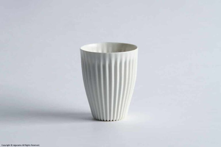fin cup, high / whiite