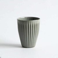 fin cup, high / gray