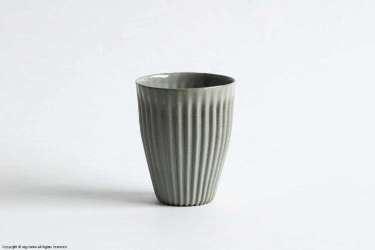 fin cup, high / gray