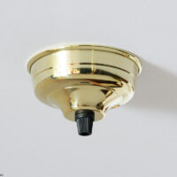 01: Ceiling cover / Brass (black cap)