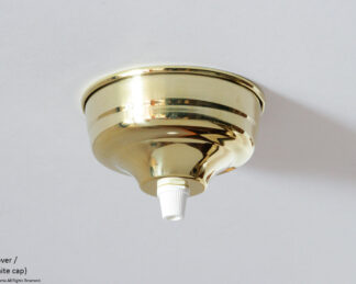 01: Ceiling cover / Brass (white cap)