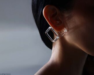 ear-cuff (D), square / CL