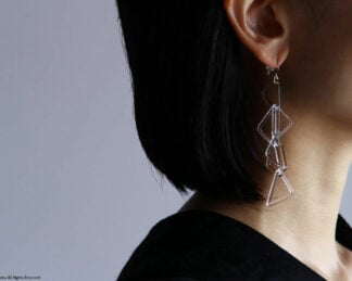 polygon shadow earring / CL - Image 3