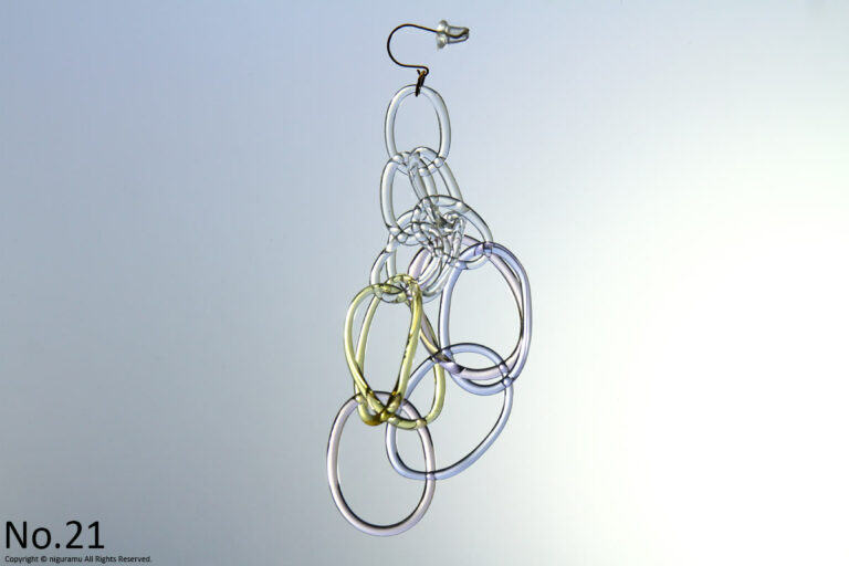 chandelier_prism earring / Pink - No.21