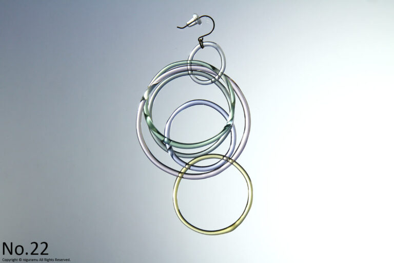 ripple_prism earring / Multi - No.22