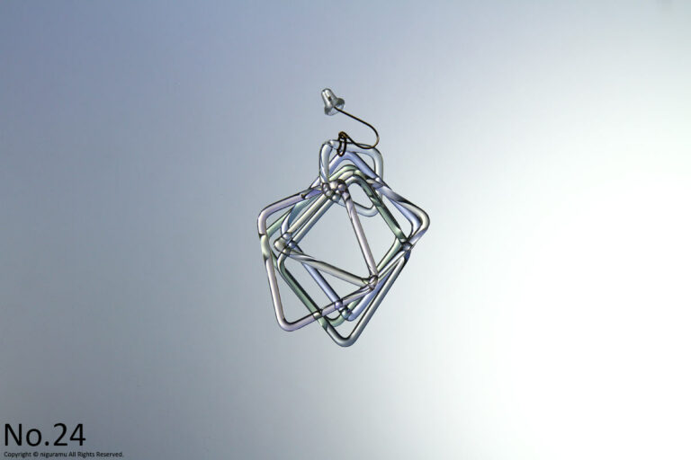 square_prism earring / Multi - No.24