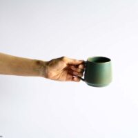 Mug, R / patina green