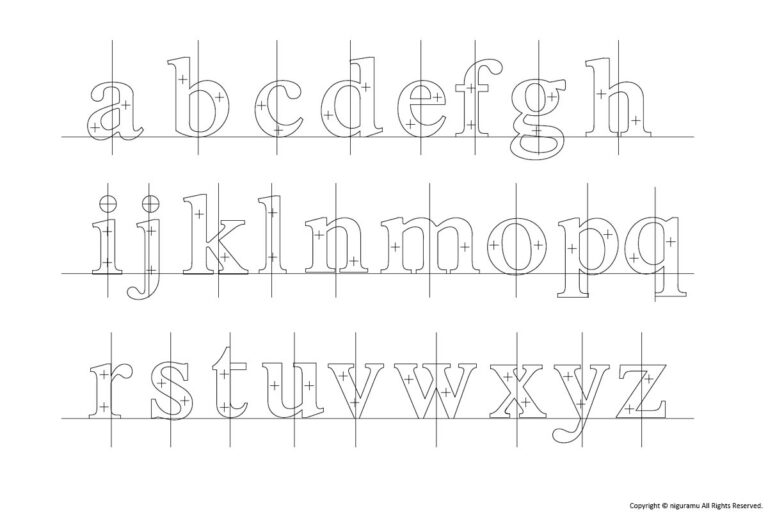 Serif "One lowercase alphabet (Only one of a to z.)"