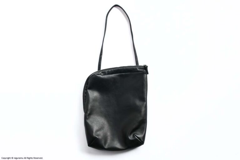 L-zip one handle / black leather