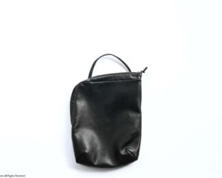 L-zip one handle / black leather
