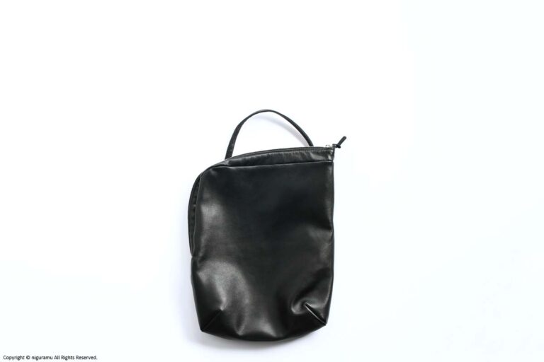 L-zip one handle / black leather